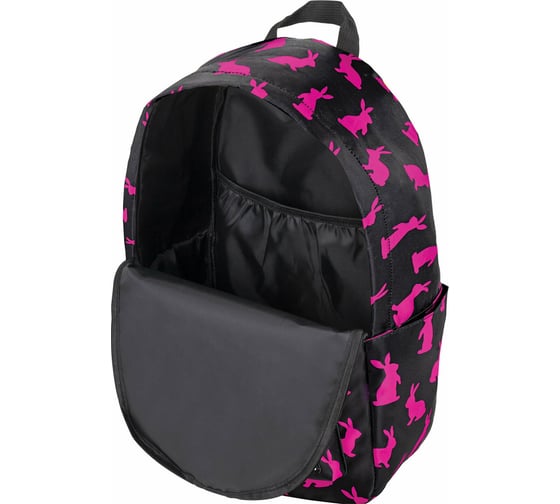 Универсальный рюкзак BRAUBERG POSITIVE, потайной карман, Pink Rabbits, 42x28x14см, 270780