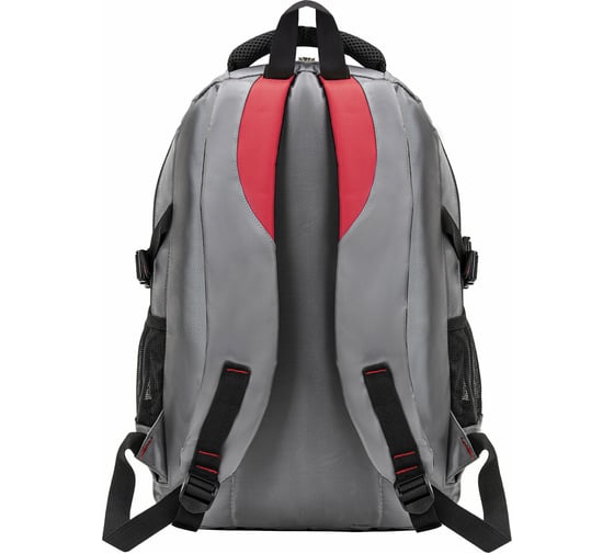 Универсальный рюкзак BRAUBERG TITANIUM, серый, красные вставки, 45x28x18см, 270767