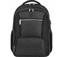 Универсальный рюкзак с отделением для ноутбука BRAUBERG URBAN, серый/черный, 46x30x18см, 270751