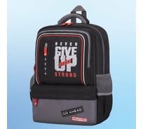 Рюкзак BRAUBERG STAR, Stay strong, черный, 40x29x13 см, 270670