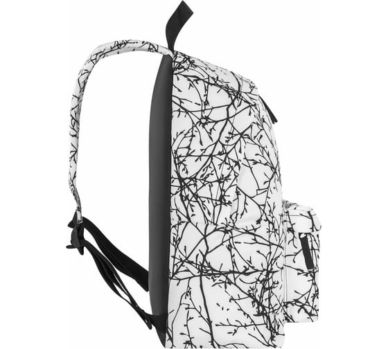 Универсальный рюкзак BRAUBERG, сити-формат, Twigs on white, 20 литров, 41x32x14 см, 270794