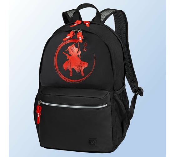 Универсальный рюкзак BRAUBERG FASHION CITY Samurai, черный, 46x31x15 см, 270812