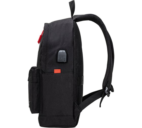 Универсальный рюкзак с отделением для ноутбука BRAUBERG URBAN, USB-порт, черный, 44x31x14см, 270805