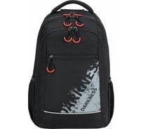 Универсальный рюкзак BRAUBERG URBAN, 3 отделения, светоотраж., Darkness, черный, 45x30x14см, 270754