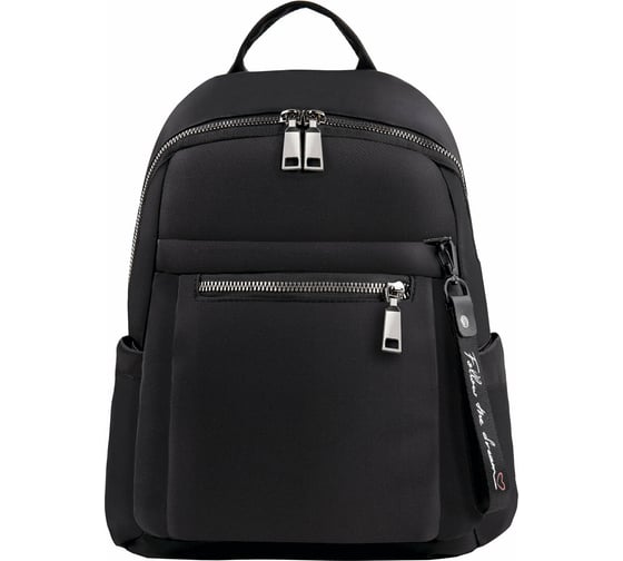 Женский рюкзак BRAUBERG PODIUM, нейлон, черный, 32x26x15см, 270815