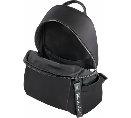 Женский рюкзак BRAUBERG PODIUM, нейлон, черный, 32x26x15см, 270815
