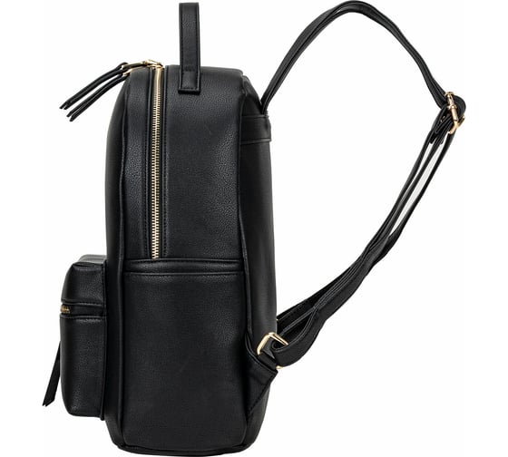 Рюкзак из экокожи BRAUBERG PODIUM женский, с отделением для планшета, черный, 34x25x13, 270817