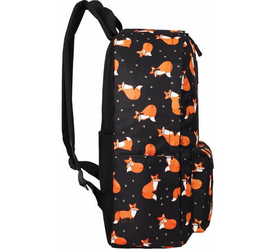Универсальный рюкзак BRAUBERG POSITIVE, потайной карман, Sly foxes, 42x28x14см, 270779