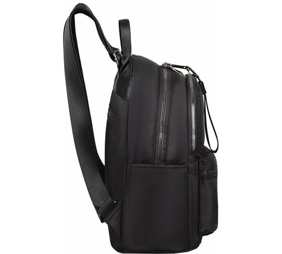 Женский рюкзак BRAUBERG PODIUM, 2 отделения, нейлон, черный, 33x24x13см, 270816