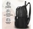 Женский рюкзак BRAUBERG PODIUM, 2 отделения, нейлон, черный, 33x24x13см, 270816 3