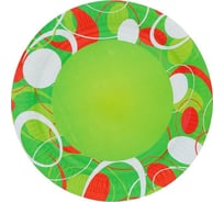 Бумажные тарелки IP Стиляга д210 мм, с рисунком, 3 шт 4651