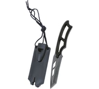 Ультралегкий нож с титановым покрытием в пластиковом футляре со свистком, на шнурке Forester MOBILE OEC-6