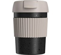 Термостакан-непроливайка KissKissFish Rainbow Vacuum Coffee Tumbler Mini черный/серый S-U35C-179