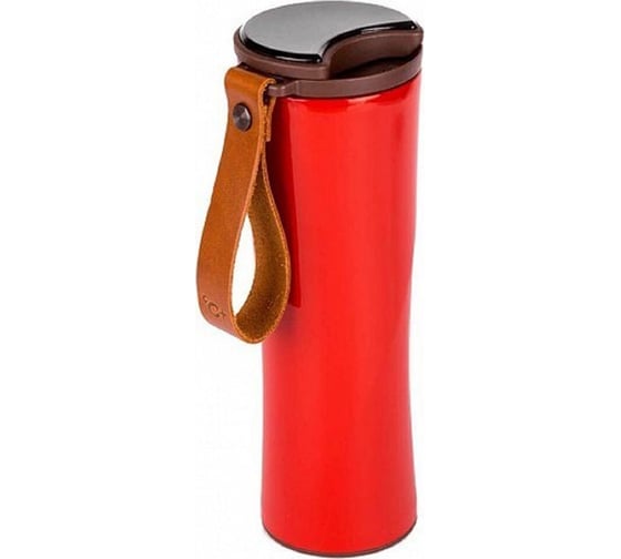 Термокружка KissKissFish MOKA Smart Coffee Tumbler с заварником, красный 6939427200578