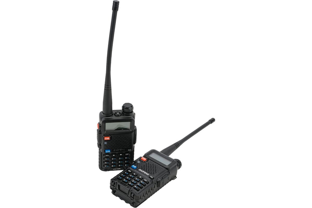 Портативная радиостанция Baofeng UV-5R, 1800мАч, 136-174/400-480 МГц, 127  каналов, 5 Вт, 2 шт 00029100 - выгодная цена, отзывы, характеристики, фото  - купить в Москве и РФ