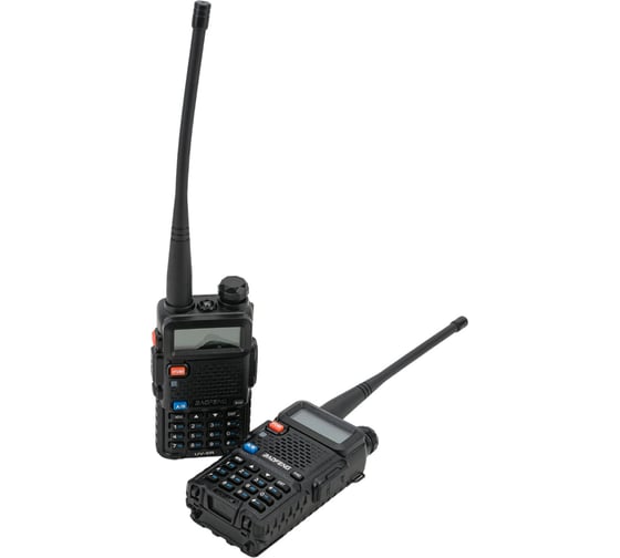 Портативная радиостанция Baofeng UV-5R, 1800мАч, 136-174/400-480 МГц, 127 каналов, 5 Вт, 2 шт 00029100