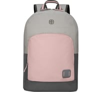 Рюкзак Wenger NEXT Crango 16", серый/розовый, переработанный ПЭТ/Полиэстер, 33x22x46 см, 27 л 611982