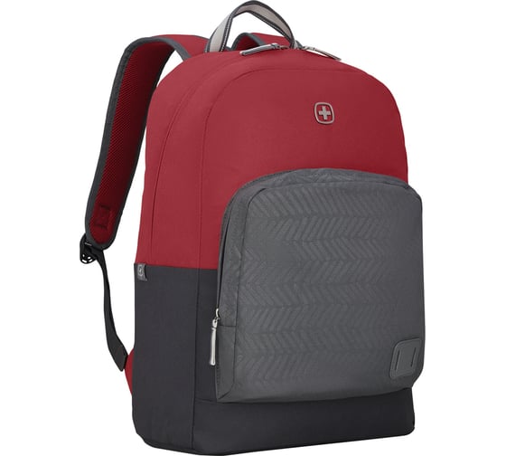 Рюкзак Wenger NEXT Crango 16", красный/черный, переработанный ПЭТ/Полиэстер, 33x22x46 см, 27 л 611980