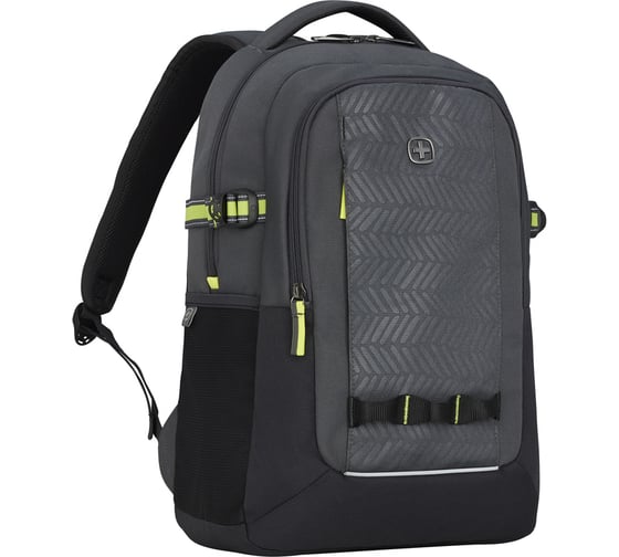 Рюкзак Wenger NEXT Ryde 16", антрацит/черный, переработанный ПЭТ/Полиэстер, 32x21x47 см, 26 л 611990