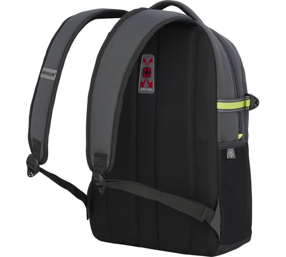 Рюкзак Wenger NEXT Ryde 16", антрацит/черный, переработанный ПЭТ/Полиэстер, 32x21x47 см, 26 л 611990