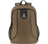 Рюкзак Torber ROCKIT с отделением для ноутбука 15.6", коричневый, полиэстер 600D, 46x30x13 T8283-BRW
