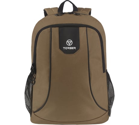 Рюкзак Torber ROCKIT с отделением для ноутбука 15.6", коричневый, полиэстер 600D, 46x30x13 T8283-BRW