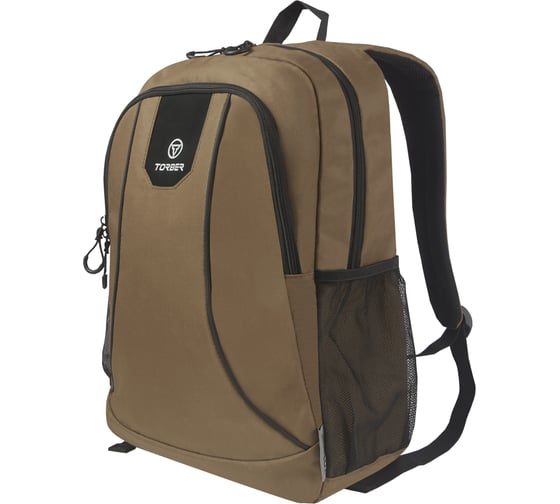 Рюкзак Torber ROCKIT с отделением для ноутбука 15.6", коричневый, полиэстер 600D, 46x30x13 T8283-BRW