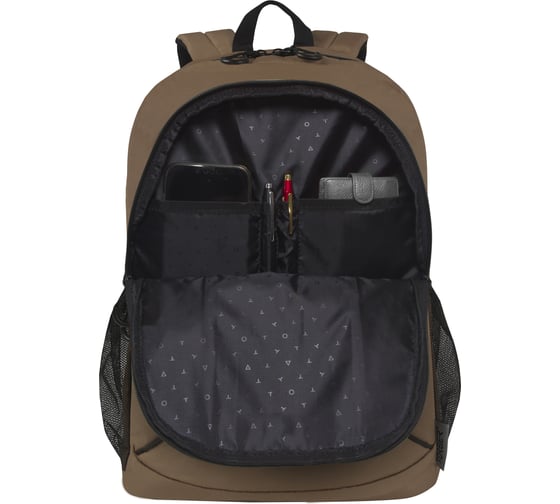 Рюкзак Torber ROCKIT с отделением для ноутбука 15.6", коричневый, полиэстер 600D, 46x30x13 T8283-BRW