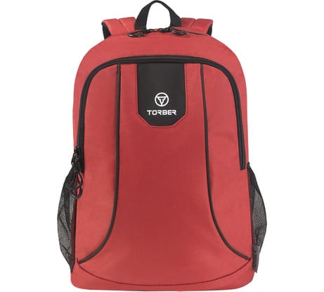 Рюкзак Torber ROCKIT с отделением для ноутбука 15.6", красный, полиэстер 600D, 46x30x13 см T8283-RED