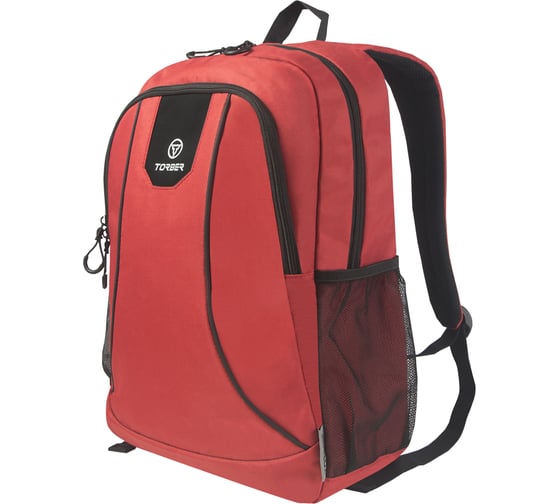 Рюкзак Torber ROCKIT с отделением для ноутбука 15.6", красный, полиэстер 600D, 46x30x13 см T8283-RED