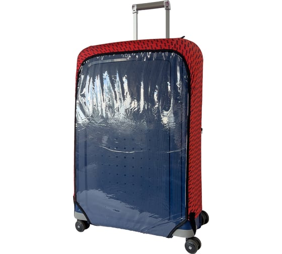 Чехол для чемодана ROUTEMARK Crystal Fast Track in Red M/L, SP310 Crystal-FastTrackRed-M/L 1