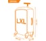 Чехол для чемодана ROUTEMARK Crystal L/XL, SP310 Visible310-L/XL 11