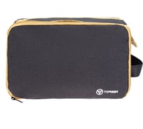 Дорожный несессер Torber чёрный/бежевый, полиэстер 300D, 27x17x14 см T318-BEI