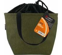 Сумка для обедов Lamark на шнурке, 175х140х195 мм, Лён, хаки DC0021-LKH