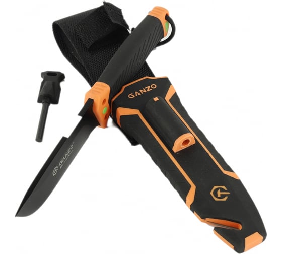 Нож c паракордом Ganzo G8012V2-OR