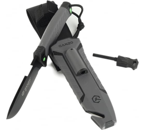 Нож с паракордом Ganzo G8012V2-GY