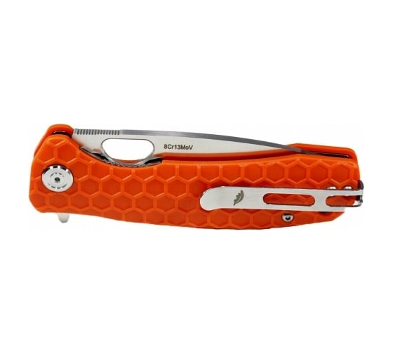 Нож Honey Badger Flipper L,  с оранжевой рукоятью HB1006