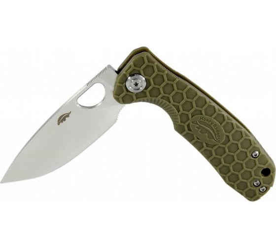 Нож Honey Badger Flipper M, с зеленой рукоятью HB1013