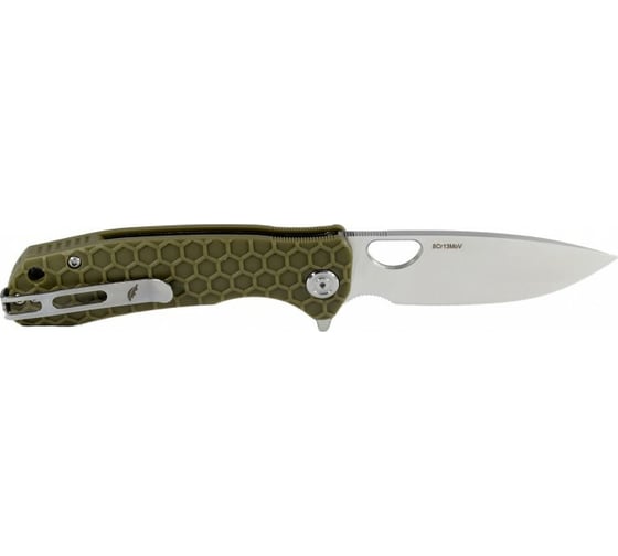 Нож Honey Badger Flipper M, с зеленой рукоятью HB1013