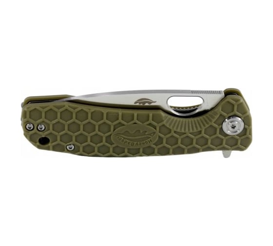 Нож Honey Badger Flipper M, с зеленой рукоятью HB1013