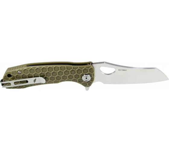Нож Honey Badger Wharnclever M, с зеленой рукоятью HB1040