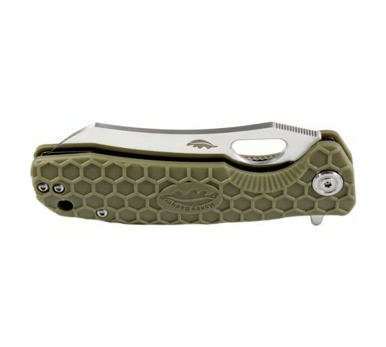 Нож Honey Badger Wharnclever M, с зеленой рукоятью HB1040