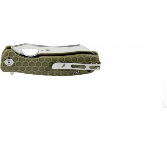 Нож Honey Badger Wharnclever M, с зеленой рукоятью HB1040