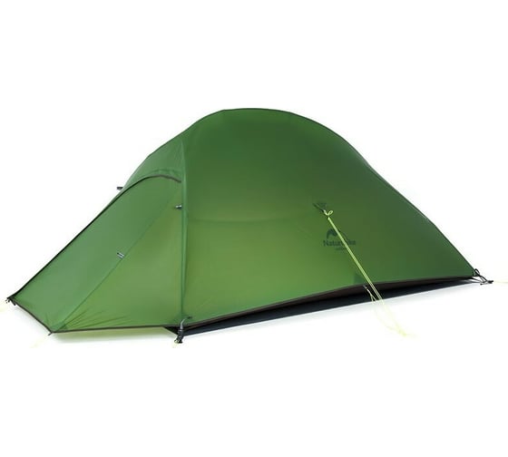 Палатка Naturehike Cloud up 2 210T NH17T001-T двухместная, с ковриком, зеленая 6927595730577