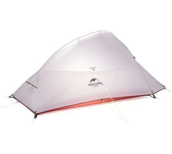 Палатка Naturehike Cloud up 2 20D NH17T001-T двухместная, с ковриком, серо-красная 6927595730560