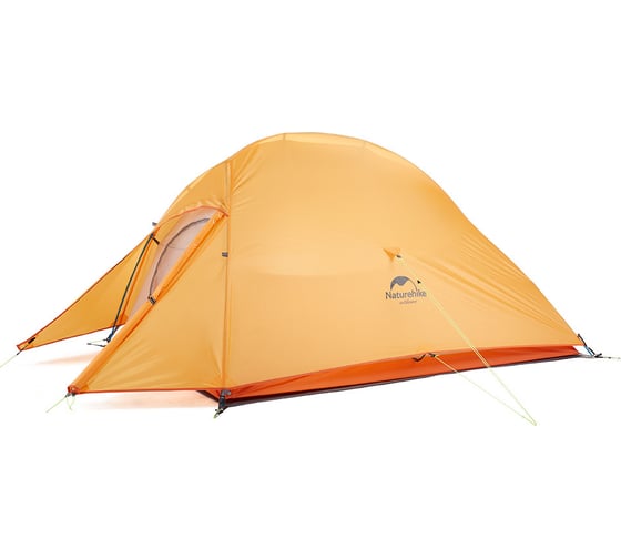 Палатка Naturehike Cloud UP II 210T NH17T001-T двухместная, с ковриком, оранжевая 6927595730584