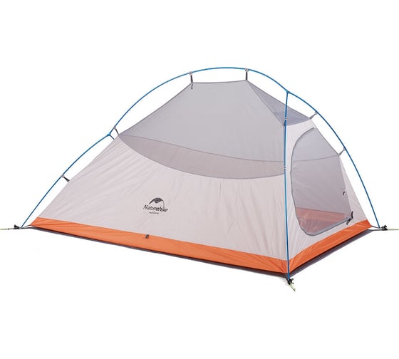 Палатка Naturehike Cloud UP II 210T NH17T001-T двухместная, с ковриком, оранжевая 6927595730584