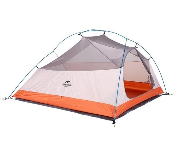 Палатка Naturehike Cloud Up 3 210T NH18T030-T трехместная, с ковриком 6927595730638