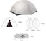 Палатка Naturehike Mongar NH17T007-M 20D двухместная, зелено-белая 6927595726051 3