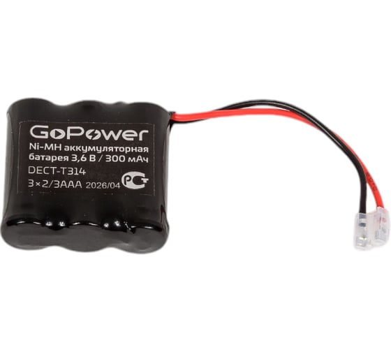 Аккумулятор для радиотелефонов T314 PC1 NI-MH 300mAh GoPower 00-00015307